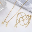 Personality simple diamond necklace Korean style temperament mini boy and girl love pendant necklace nkb183