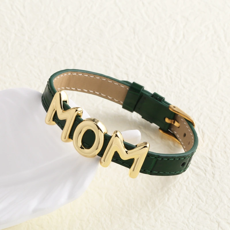AS jewelry hot selling leather watch with letter mama mother's day bracelet hand jewelry brb27