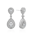 Korean style popular light luxury style water drop earrings evening dress wedding accessories fashionable internet celebrity style popular earrings