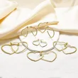 AS jewelry hot selling love heart shaped gold-plated earrings earrings earrings female erz24 earrings
