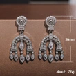 New Baroque palace style drop earrings heavy full diamond zircon wedding bridal earrings