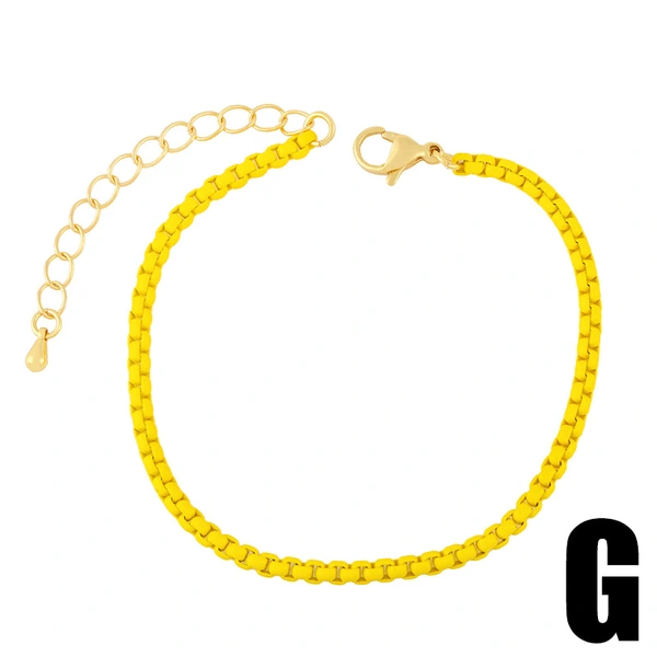 European and American creative fashion jewelry Bohemian style colorful oil drop bracelet personality color hand jewelry brd85