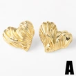 AS jewelry European and American hot-selling copper plated 18k gold polished love heart shell earrings earrings female era181