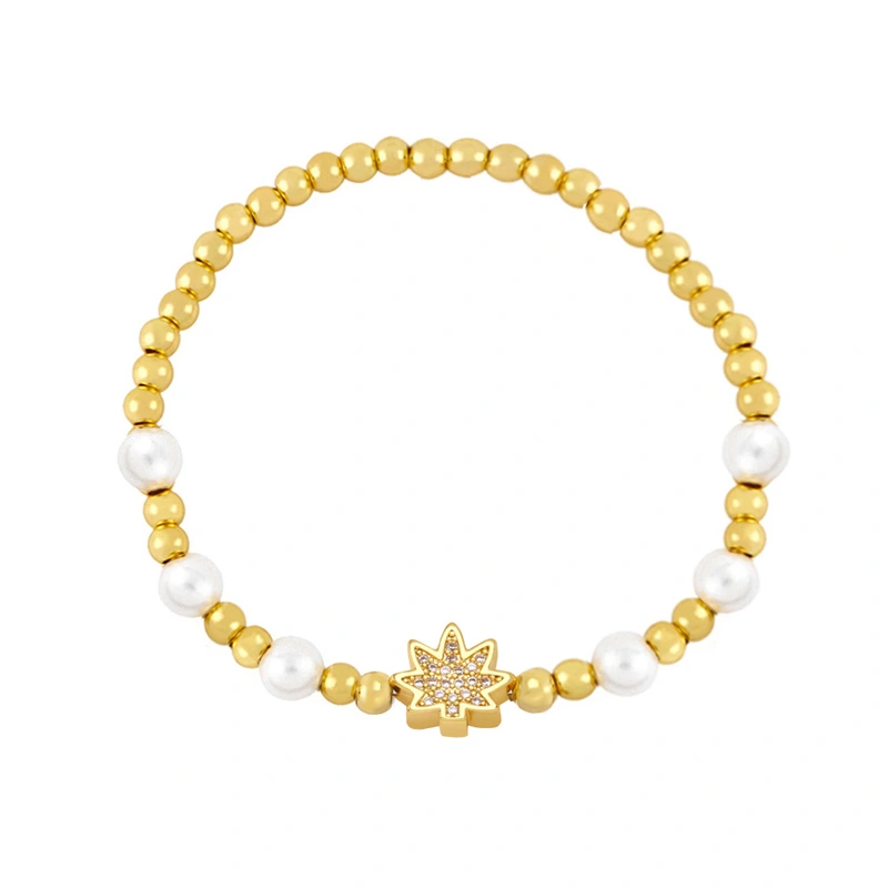 Clearance ethnic style geometric beaded bracelet women European and American fashion retro elastic pearl bracelet brh50