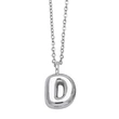 European and American hot-selling jewelry 26 English letters pendant necklace hip-hop smooth gold-plated clavicle chain nkp13