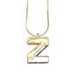 AS jewelry European and American 26 English letters pendant necklace female two-color gold-plated clavicle chain nkp20