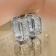 European and American light luxury micro-inlaid zircon earrings young ladies fashion earrings jewelry hot selling hot items