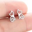  European and Korean simple cute animal earrings for women minimalist cute fox earrings daily wear trendy earrings