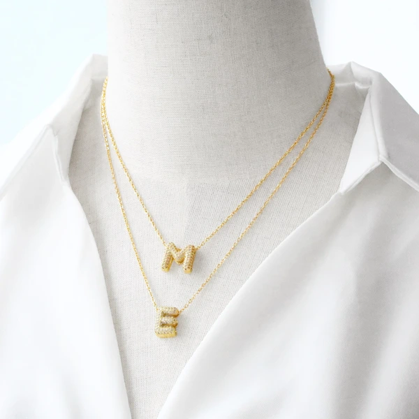 AS jewelry Europe and the United States hot selling full zircon 26 English letters necklace clavicle chain nkb596necklace