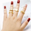 AS jewelry new hot selling chrysanthemum ring female copper plated 18k gold love heart shaped zircon ring rin64