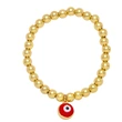 Clearance Europe and the United States hot selling devil eye bell bracelet female niche copper plated 18K gold bead bracelet brj83