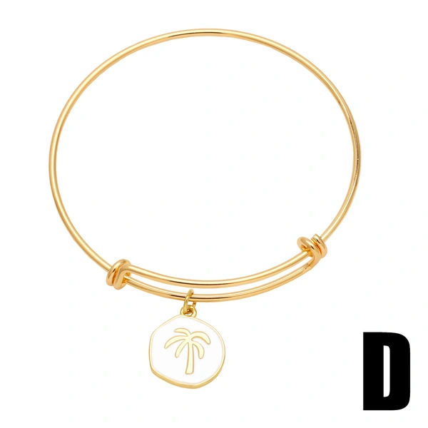 European and American simple fashion stainless steel movable bracelet bracelet niche design rudder pendant bra54