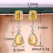 European and American mid-length fashion teardrop earrings personality geometric new hot-selling earrings live broadcast hot-selling earrings