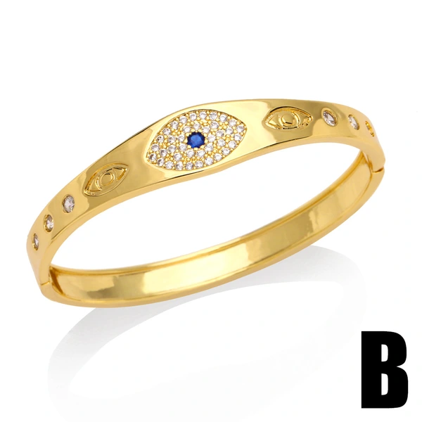 European and American creative jewelry personality exaggerated devil eye bracelet niche light luxury simple hand jewelry brh03