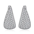 European and American Asian water drop earrings for women with flashing triangle geometric earrings chic style personality super hot jewelry