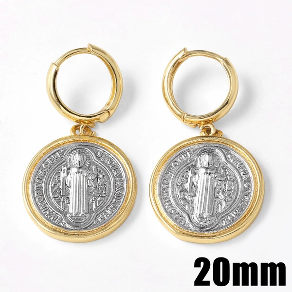 AS jewelry European and American new retro Virgin Mary pendant earrings earrings earrings female err45