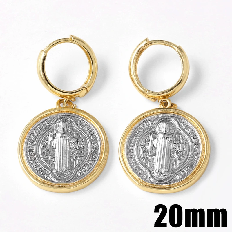 AS jewelry European and American new retro Virgin Mary pendant earrings earrings earrings female err45