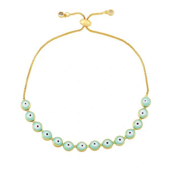 Hot selling Bohemian retro evil eye bracelet female adjustable ethnic style hand jewelry bre71