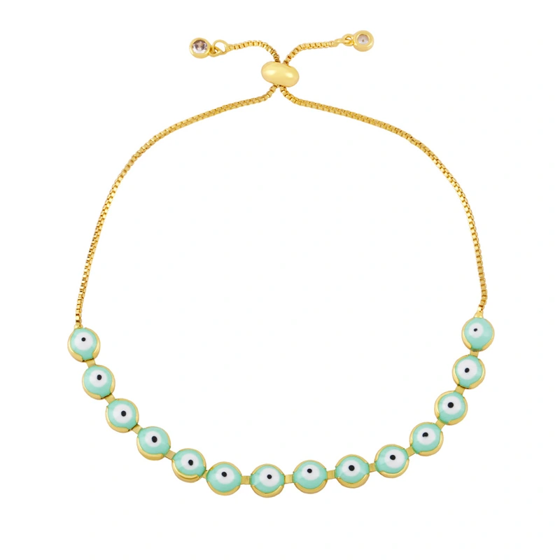 Hot selling Bohemian retro evil eye bracelet female adjustable ethnic style hand jewelry bre71