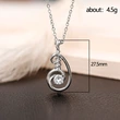 Korean version of the new creative zircon pendant necklace for women simple temperament small fresh clavicle necklace