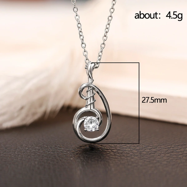 Korean version of the new creative zircon pendant necklace for women simple temperament small fresh clavicle necklace