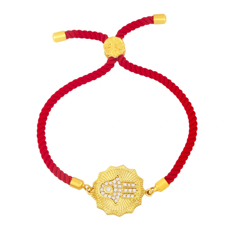 Clearance European and American sources simple evil devil eye bracelet palm red rope braided bracelet brd87