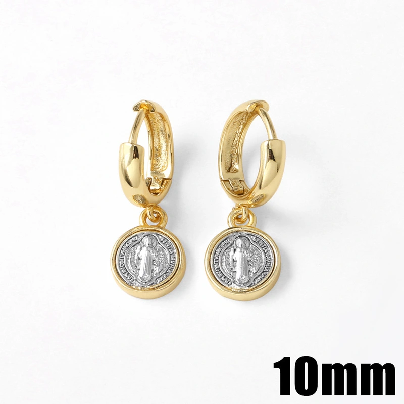 AS jewelry European and American new retro Virgin Mary pendant earrings earrings earrings female err45
