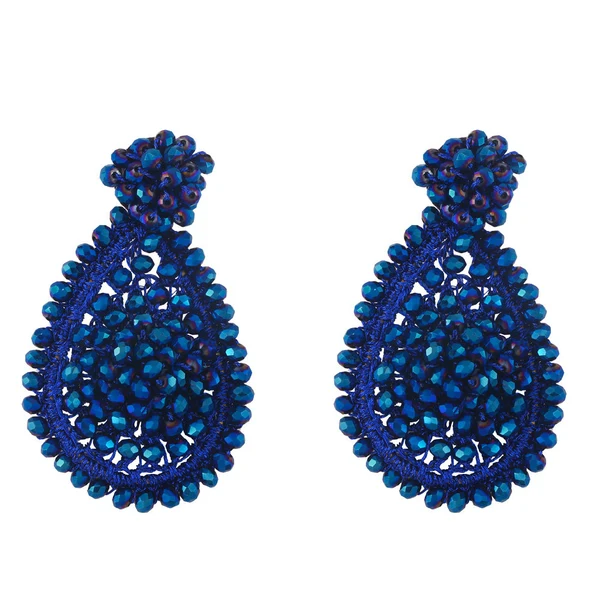 Jewelry INS style ethnic style water drop earrings Bohemian rice bead earrings European and American earrings ery18