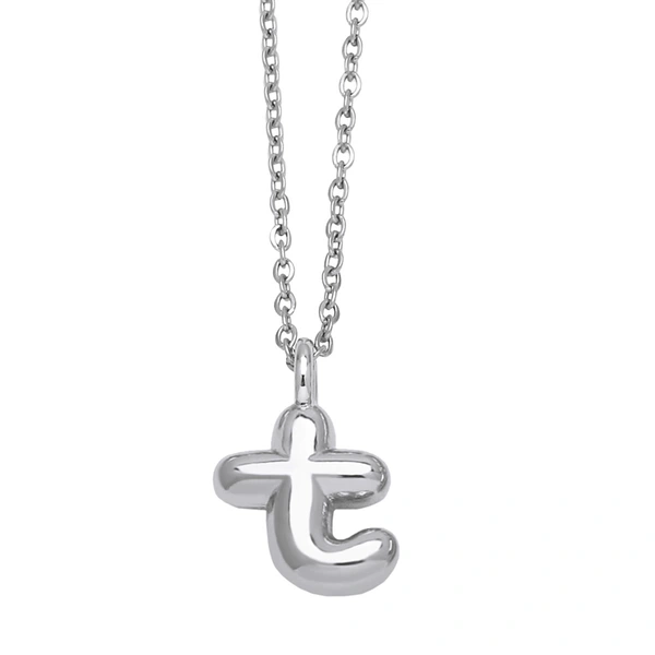 European and American hot-selling jewelry 26 English letters pendant necklace hip-hop smooth gold-plated clavicle chain nkp13