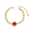 Clearance Europe and the United States hot selling colored gemstone bracelets for women gold-plated zircon jewelry wholesale brd43