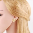 AS jewelry earrings bow earrings gold-plated zircon earrings earrings era167