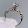 Live broadcast temperament ring supply wholesale temperament imitation moissanite ring high-end ring