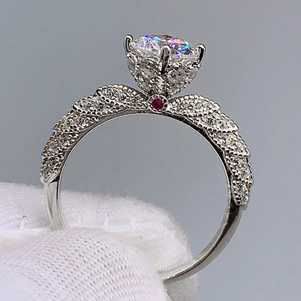 Live broadcast temperament ring supply wholesale temperament imitation moissanite ring high-end ring