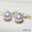 Classic minimalist imitation pearl earrings Japanese round retro Hepburn style earrings temperament princess style earrings