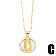European and American new fashion temperament love-shaped Virgin Mary necklace geometric diamond Our Lady clavicle chain nkn60