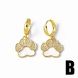 AS jewelry hot girl dog paw oil-plated gold-plated earrings earrings erm98