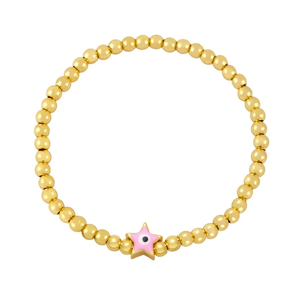 Clearance simple five-pointed star devil eye bracelet female style star eye bracelet brj26