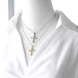 AS jewelry Europe and the United States hot selling full zircon high-end cross necklace female gold-plated clavicle chain nkb597