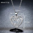  Christmas hollow necklace for women, creative wrapped heart pendant, Japanese and Korean micro-inlaid Qixi Festival smart heartbeat necklace