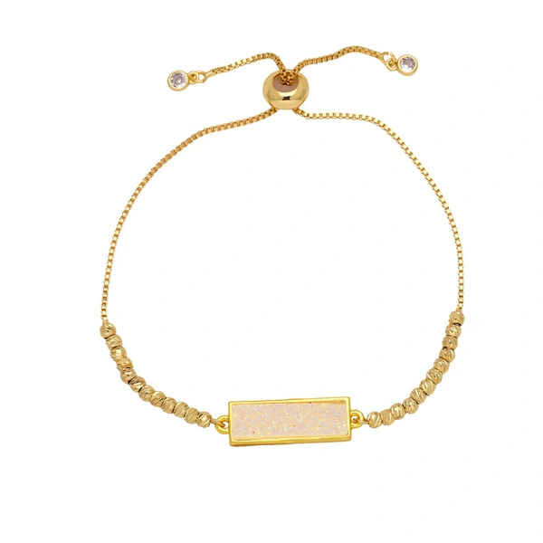 Jewelry colorful long bracelet European and American simple copper plated 18k gold bracelet hand jewelry wholesale brd23