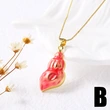 AS jewelry European and American hot-selling conch copper plated 18k gold pendant necklace clavicle chain female nkp31