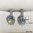 New earrings fashion trend sparkling diamond zircon earrings female temperament flower earring accessories