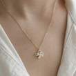Live streaming accessories hot style rotatable windmill necklace female niche clavicle chain pendant