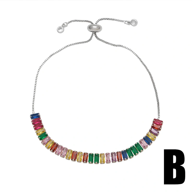 European and American style fashion simple zircon bracelet female niche light luxury high-end bracelet cold style jewelry brc89