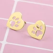  European and American cute cat claw earrings for girls cute footprints popular earrings fashionable and popular earrings