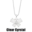 Crystal agate butterfly necklace for women 2023 new European and American hot selling pendant necklace wholesale nkb612