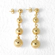 AS jewelry earrings hot selling smooth round earrings women's high-end gold-plated earrings eru82