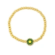 Clearance European and American style gold beaded simple colorful daisy bracelet handmade bre85