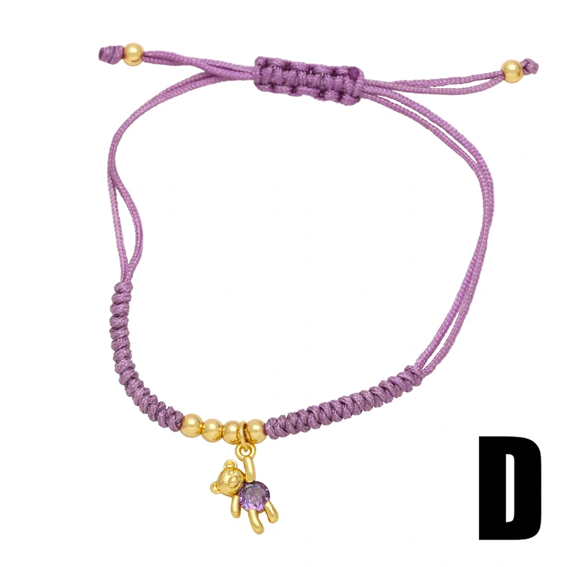 European and American jewelry personality animal braided bracelet fashion sweet cute bear rabbit bracelet female bre22