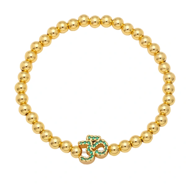 Clearance European and American style fashion bracelets Internet celebrity design zircon bracelets women's handmade beaded elastic bracelets brg88